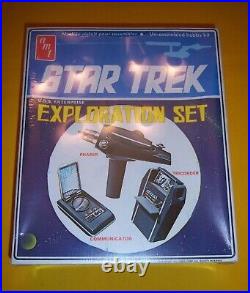 1974 Amt Model Kit Star Trek Exploration Set Sealed In Original Cello Mip Nos