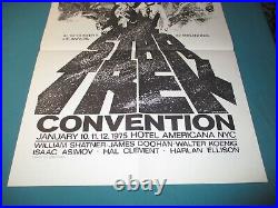 1975 STAR TREK NYC Convention POSTER 19x25.25 ART Comic Great JIM STERANKO