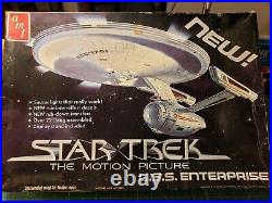 1979 AMT Star Trek The Motion Picture USS Enterprise Refit #S970 WithBONUS ITEM