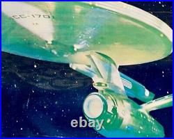 1979 Star Trek TMP U. S. S. Enterprise Mylar Art Original Movie Poster 28.5x22