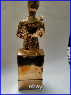 1979 Star Trek The Motion Picture Gold color SPOCK Decanter by GRENADIER