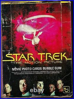 1979 Star Trek The Motion Picture Wax Box 36 Packs Sealed Unopened Vintage Rare