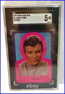 1979 Star Trek the movie stickers McCoy, Spock Kirk all graded SGS