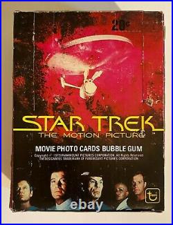 1979 Topps STAR TREK The Motion Picture Wax box containing 36 SEALED packs