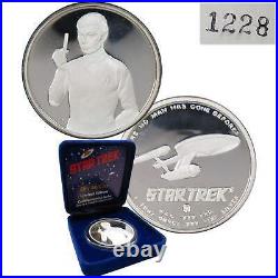 1989 Star Trek Limited Edition Commemorative 1 oz Silver 7-Coin Set Proof