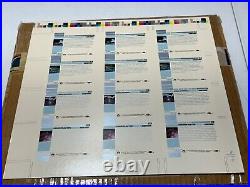 1992 Star Trek The Next Generation Uncut Sheet 12 Hologram Cards 3 Sets 01H-04H