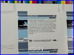 1992 Star Trek The Next Generation Uncut Sheet 12 Hologram Cards 3 Sets 01H-04H