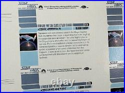 1992 Star Trek The Next Generation Uncut Sheet 12 Hologram Cards 3 Sets 01H-04H