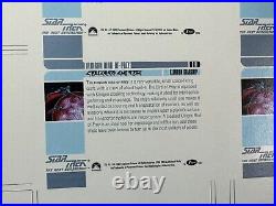 1992 Star Trek The Next Generation Uncut Sheet 12 Hologram Cards 3 Sets 01H-04H