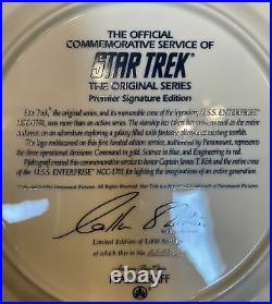 1993 Star Trek USS Enterprise Pfaltzgraff 3pc Buffet 453-437-40 NCC-1701 RARE