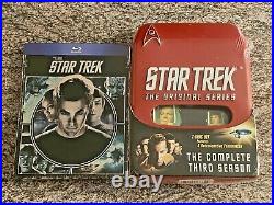 2 NEW Blu-ray/DVD Lot Star Trek (2009) on Blu-ray+Star Trek TOS Season 3 on DVD
