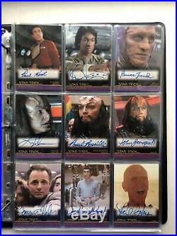 2010 Quotable Star Trek Movie Mini Master Set In Binder With All Autographs