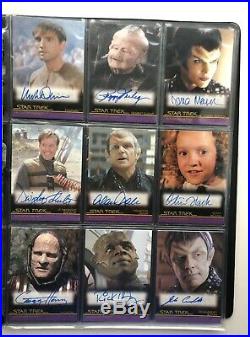 2010 Quotable Star Trek Movie Mini Master Set In Binder With All Autographs