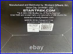 2011 Westland Star Trek Spock Cookie Jar USS Enterprise New in Original Box