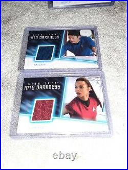2014 Star Trek The Movie Complete 12 Card Into Darkness Costume Relic Set 12