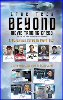 2017 Star Trek Beyond Movie Trading Cards Factory Sealed 12 Box CASE 24 Autos