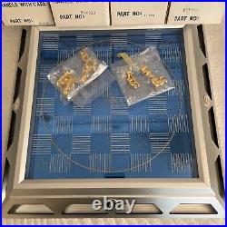 25th Anniversary Star Trek Gold & Silver Chess Set with 22 Pieces Missing 10