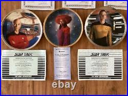 27 STAR TREK PLATES RARE Including The Next Generation WHOOPIE GUINAN Plate