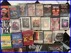 34 Vintage Star Trek Huge LOT Books DVD Shatner Nemoy OOP Cassette Rare New LOT