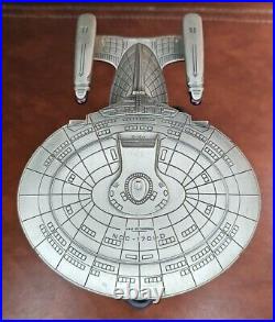 5 Franklin Mint Star Trek Pewter Ships Lot