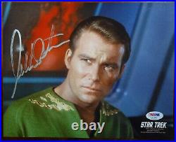 8 X 10 Photo William Shatner Autographed Photo with PSA/DNA COA Star Trek KIRK