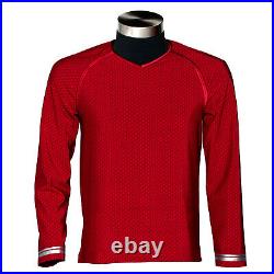 Anovos STAR TREK Movie SCOTTY Red Operations Costume Tunic Shirt S OOP NIP c433
