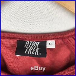 Anovos Star Trek Movie Spock Red Starfleet Science Crew Tunic Costume Prop XL