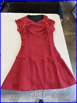Anovos Star Trek Uhura Red Starfleet Dress Costume Size small- NEW
