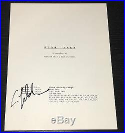 Anton Yelchin Signed Autograph Rare Star Trek Complete Movie Script With Coa