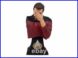 Authentic NEW STAR TREK RIKER FACEPALM BUST PAPERWEIGHT SCULPTURE ICON HEROES