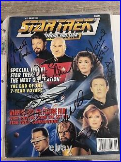 Autograph Spiner Frakes Star Trek Troi Sirtis McFadden Dorn Burton Magazine