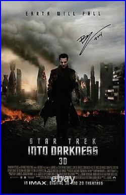 Benedict Cumberbatch Signed Star Trek Into Darkness 11x17 Movie Poster COA