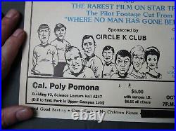 Best of STAR TREK BLOOPERS POSTER 11x17 Live Event Cal Poly Pomona 1990