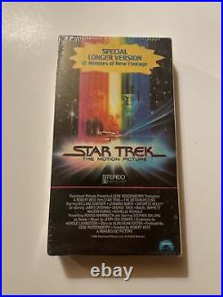 Brand New Sealed! Vintage Star Trek The Motion Picture VHS Hi-Fi Tape 8858 1988