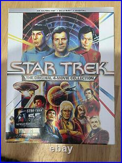 Brand New Star Trek 1-4 Movies 4k Uhd Blu Ray Boxset Region Free + Digital Codes
