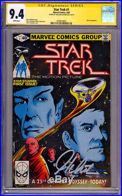 CGC SS 9.4 Signed William Shatner Star Trek #1 Marvel 1980 James T. Kirk Movie