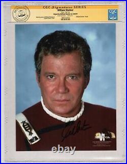 CGC SS Star Trek Movie Publicity Photo William Shatner as Captain James T Kirk