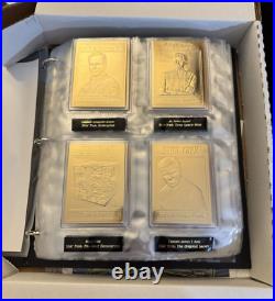 COMPLETE SET OF 60 Star Trek 22kt Gold Card Collection & Binder by Danbury Mint