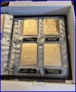 COMPLETE SET OF 60 Star Trek 22kt Gold Card Collection & Binder by Danbury Mint