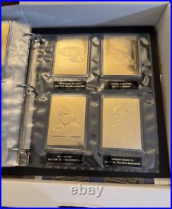 COMPLETE SET OF 60 Star Trek 22kt Gold Card Collection & Binder by Danbury Mint