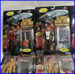 Classic Star Trek Movie Series lot of 10 Figures 1995 Playmates Spock Chang Khan