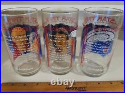 Complete Set of 3x STAR TREK THE MOTION PICTURE COCA-COLA 1979 Glasses