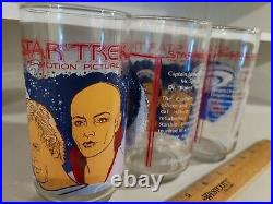 Complete Set of 3x STAR TREK THE MOTION PICTURE COCA-COLA 1979 Glasses