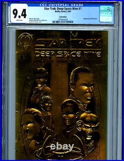 Deep Space Nine #1 CGC 9.4 NM 1992 Star Trek Embossed Gold Cover Amricons K67