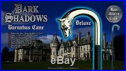 Deluxe Glass Eyes! Dark Shadows Wolf Head Cane Tv Movie Prop Barnabas Trek