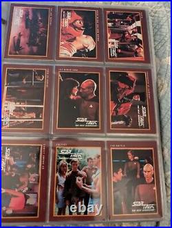 Entire collection of Star Trek cards and pogs also William shatner's autograph