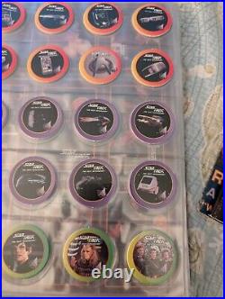 Entire collection of Star Trek cards and pogs also William shatner's autograph