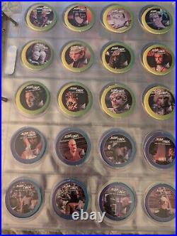 Entire collection of Star Trek cards and pogs also William shatner's autograph