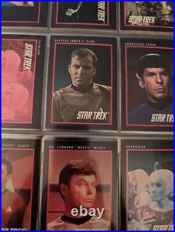 Entire collection of Star Trek cards and pogs also William shatner's autograph