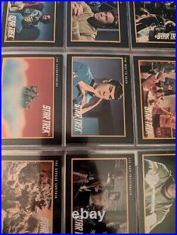 Entire collection of Star Trek cards and pogs also William shatner's autograph